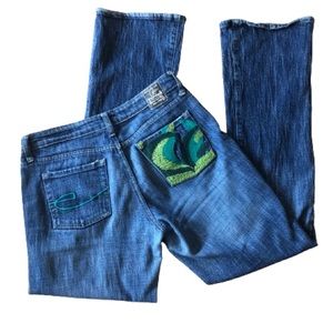 Chip and Pepper Mid Rise Flare Jeans